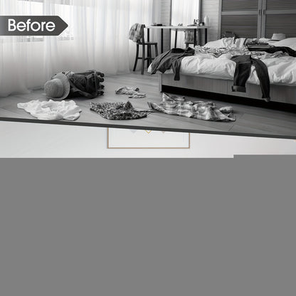 Under Bed Storage with Wheels, 2-Pack Under the Bed Storage Containers with Clear Lids & Label, Underbed Storage Bins, XXL 60L (78.0cm x 43.0cm x 16.99cm) Rolling Metal Drawer for Clothes, Shoes, Books, Under-Bed Storage