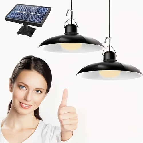Solar Ceiling Lamp, Solar Garden Lamp, Intelligent Light-sensing Solar Lamp, Outdoor IP44 Solar Lamp, Decorative Pendant Lamp, Suitable for Indoor Use, Barn, Decorative Lamp, Camping Lamp And Outdoor Lamp