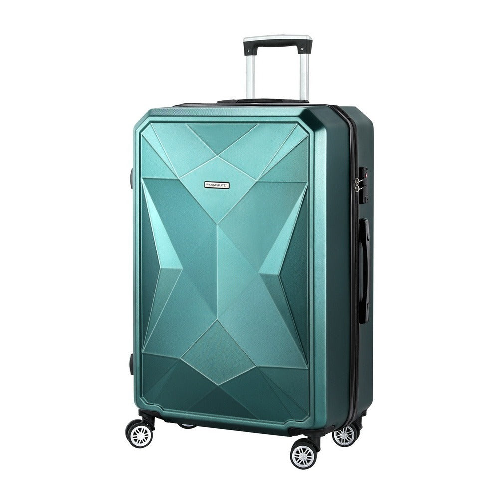 28-Inch Green Hardshell Suitcase – TSA Travel Luggage – alternate product view