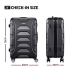 28-Inch TSA Hardshell Suitcase – Lightweight Travel Luggage – close-up product details