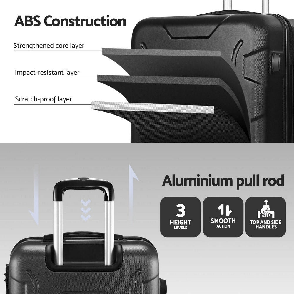 28-Inch TSA Hardshell Suitcase – Lightweight Travel Luggage – feature reference