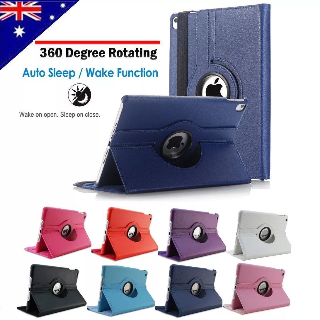 Gadget & Gear 360 Degree Rotating Stand Flip Case Cover For Apple iPad 11 10th 9th 8th 7th 6th 5th 4th Air 4 5 11 13 Pro 11 13 2024