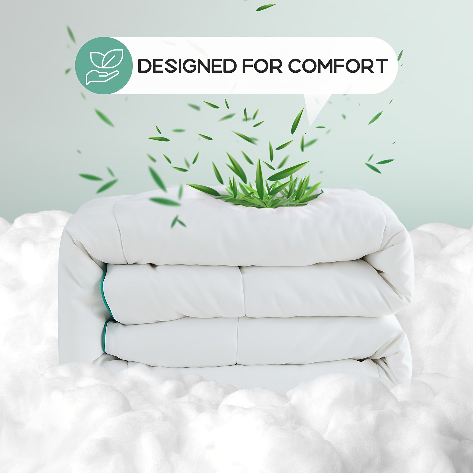 All Seasons 150/300/500/800GSM Luxury Bamboo Quilt/Duvet/Doona - Breathable, Moisture-wicking, Hypoallergenic, Ultra Soft - Perfect For Bedrooms Comfort, Cozy Sleep - Cool In Summer, Warm In Winter