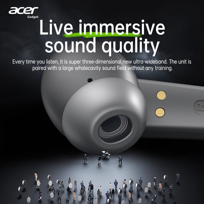 Acer OHR503 Mini Sport Wireless Earbuds - Wireless Stereo, In-Ear Noise-Canceling, Extra Long Battery Life, Universal Fit for Men And Women, Latest Model