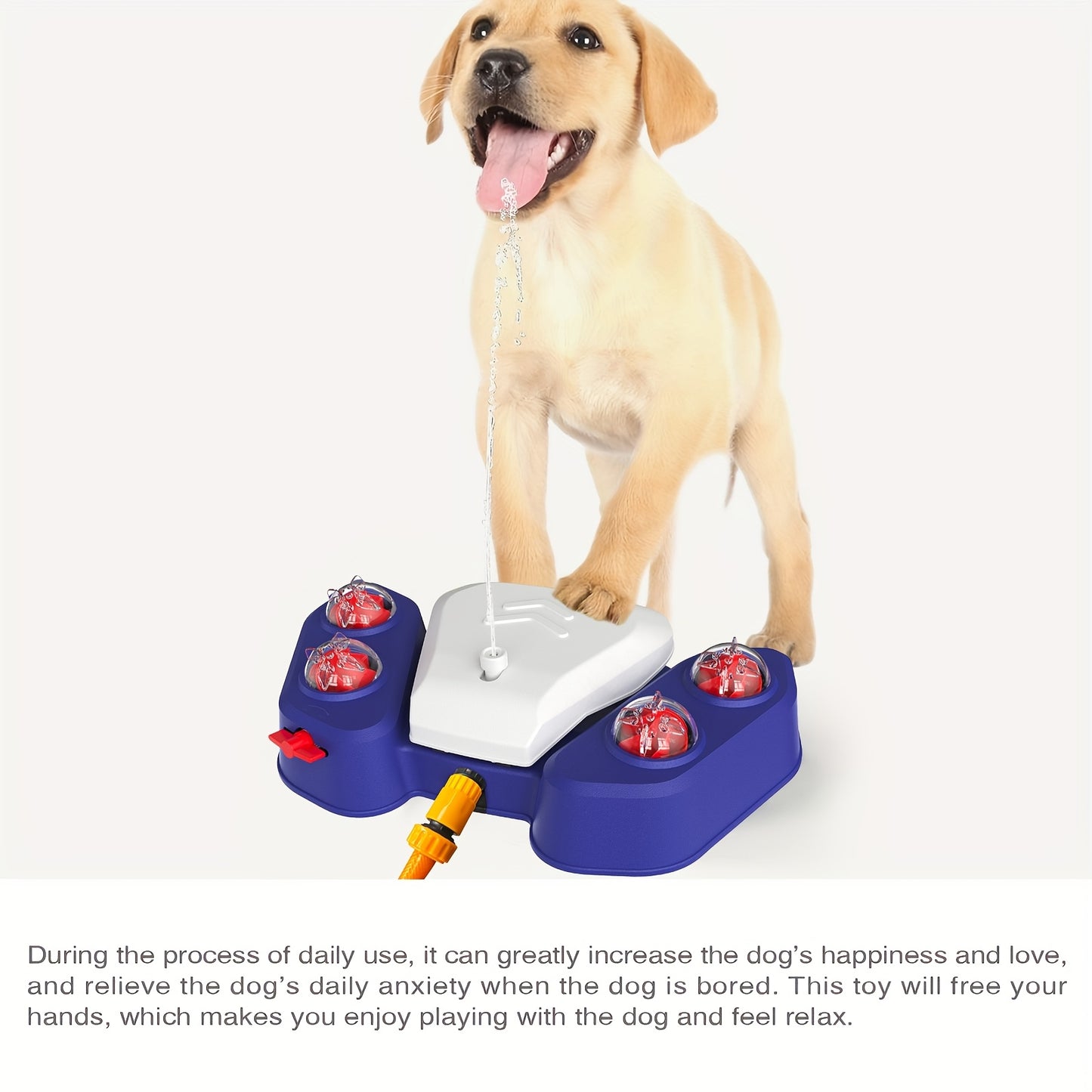 [Paw Sprinkler Toy] Paw-Activated Dog Sprinkler Toy - Vinyl, Non-Electric Pet Water Fountain for Medium/Large Dogs - Ideal for Outdoor Play & Yard Fun, Perfect Summer Cooling Gift