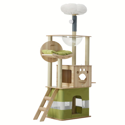 Alopet Cat Tree Tower Scratching Post Scratcher 160cm Condo House Bed Furniture
