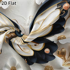 2D Flat White Flower Butterfly Duvet Cover Set – Soft Bedroom Bedding – additional product view 11