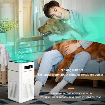 Portable Negative Ion Air Purifier with Filter / Equipped with HEPA Filter Screen / USB Charging Cable / Removes Odors And Dust / Air Purifier Air Volume 51-150 Cubic Meters Per Hour / Durable Plastic / High-Quality Filter Element