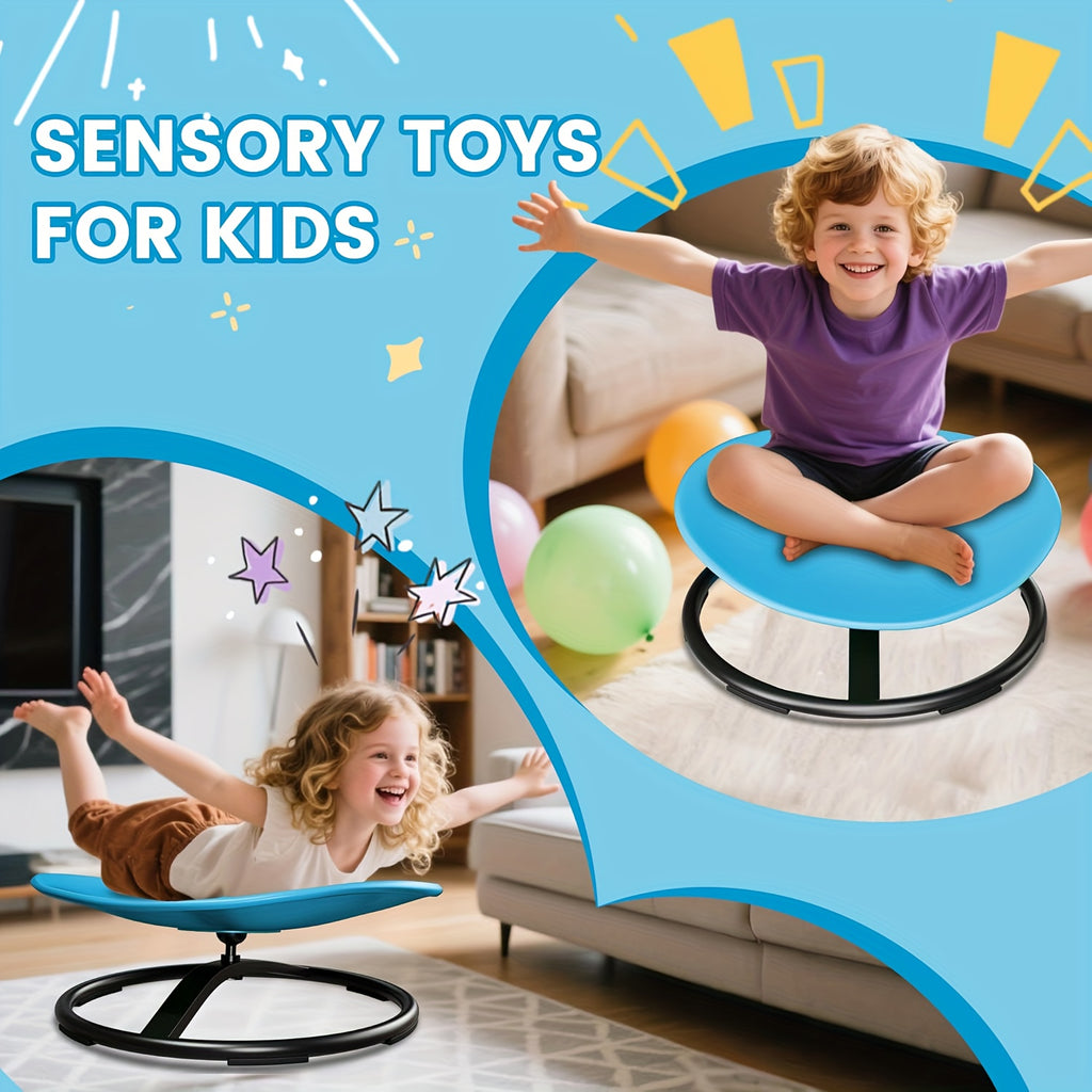 Rotating Rocking Chair for Kids: A Sensory Seat Crafted to Enhance Body Coordination, Requiring No Assembly, with a Non-Slip Feature That Is Perfect for Children with Autism - Great for Interactive Playtime Between Mothers And Their Children
