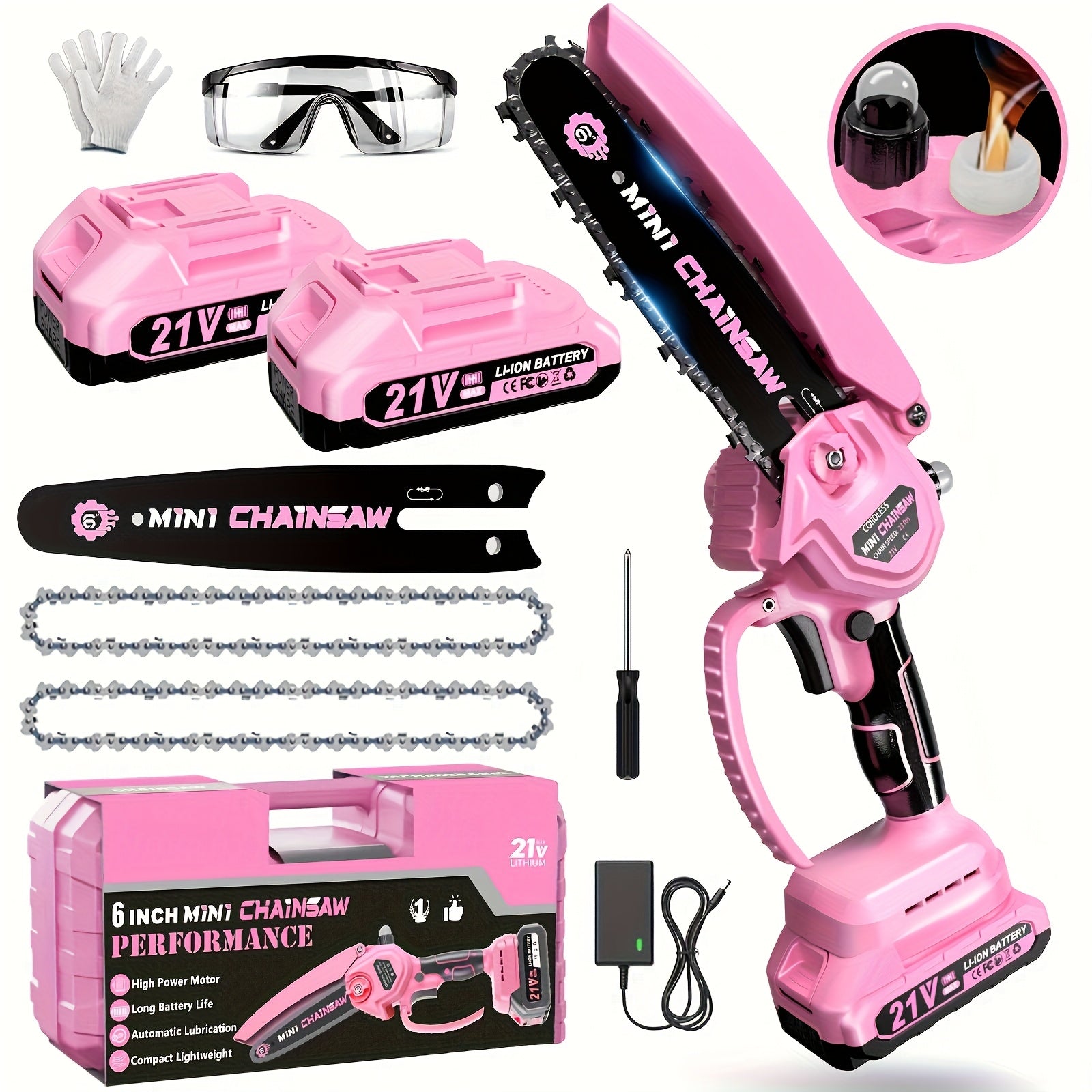 6-Inch Cordless Mini Chainsaw detail view 13 for Australian shoppers