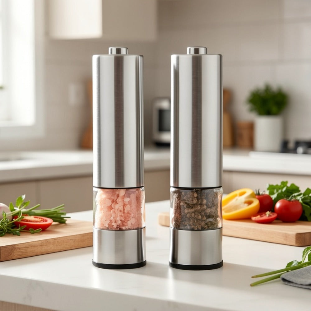 Battery-Powered Salt and Pepper Grinder Set detail view 6 for Australian shoppers
