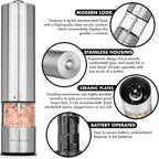 Battery-Powered Salt and Pepper Grinder Set detail view 7 for Australian shoppers
