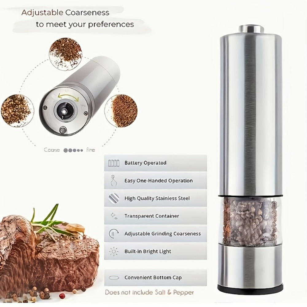 Battery-Powered Salt and Pepper Grinder Set detail view 5 for Australian shoppers