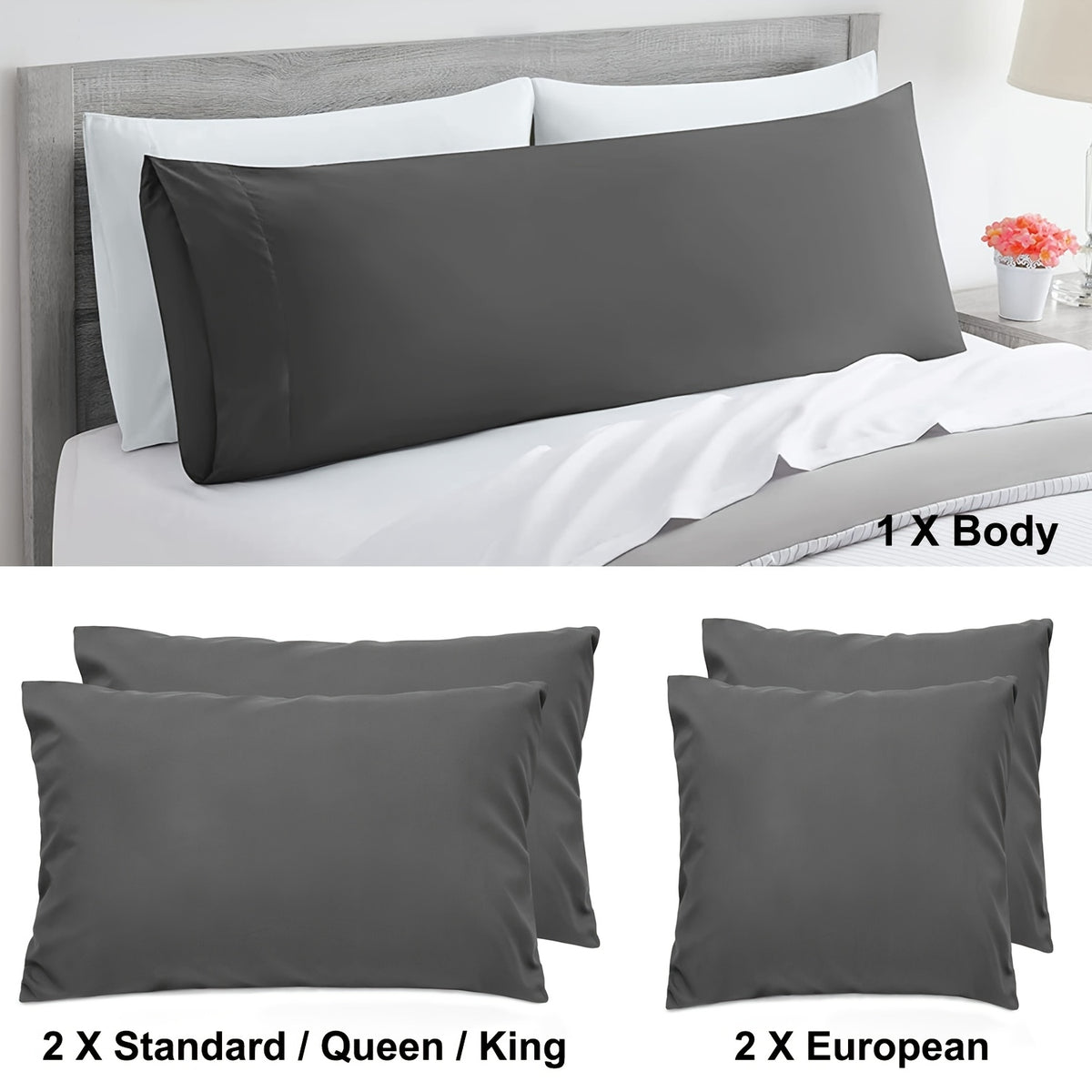 2pcs Cotton Pillowcase Set - bedrooms, guest rooms and hotels – additional product view 29