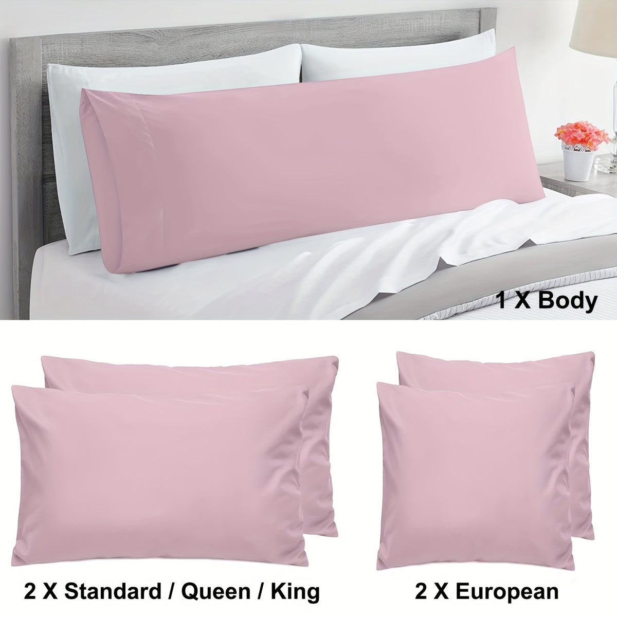2pcs Cotton Pillowcase Set - bedrooms, guest rooms and hotels – additional product view 30