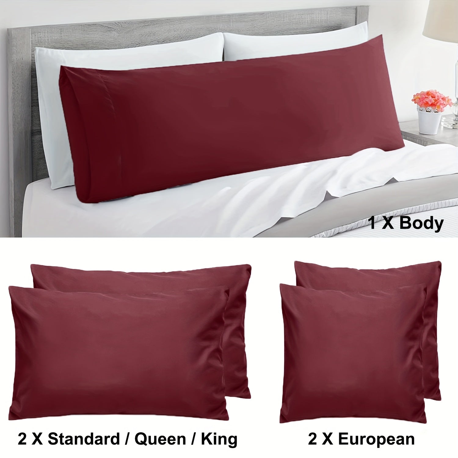 2pcs Cotton Pillowcase Set - bedrooms, guest rooms and hotels – additional product view 32