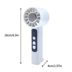2pcs Portable Rechargeable Handheld Fan - desk, travel and outdoor – design and construction details