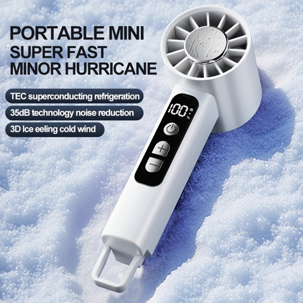 2pcs Portable Rechargeable Handheld Fan - desk, travel and outdoor – additional product view 10