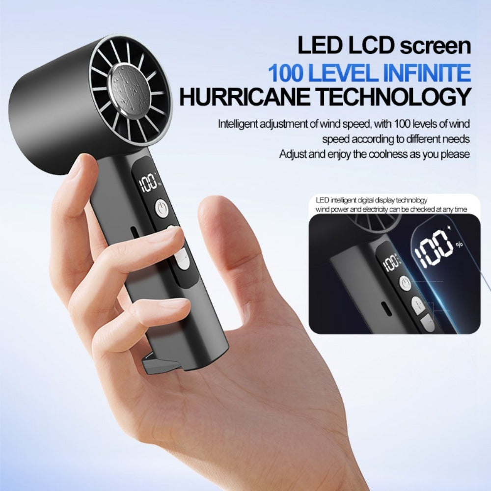 2pcs Portable Rechargeable Handheld Fan - desk, travel and outdoor – additional product view 11