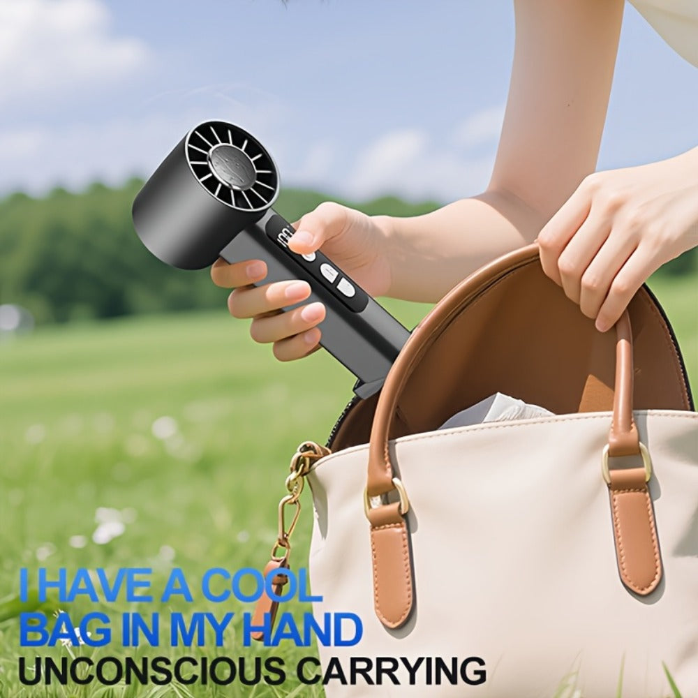 2pcs Portable Rechargeable Handheld Fan - desk, travel and outdoor – additional product view 13