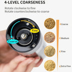 2pcs Rechargeable Salt and Pepper Grinder Set - kitchen and – additional product view