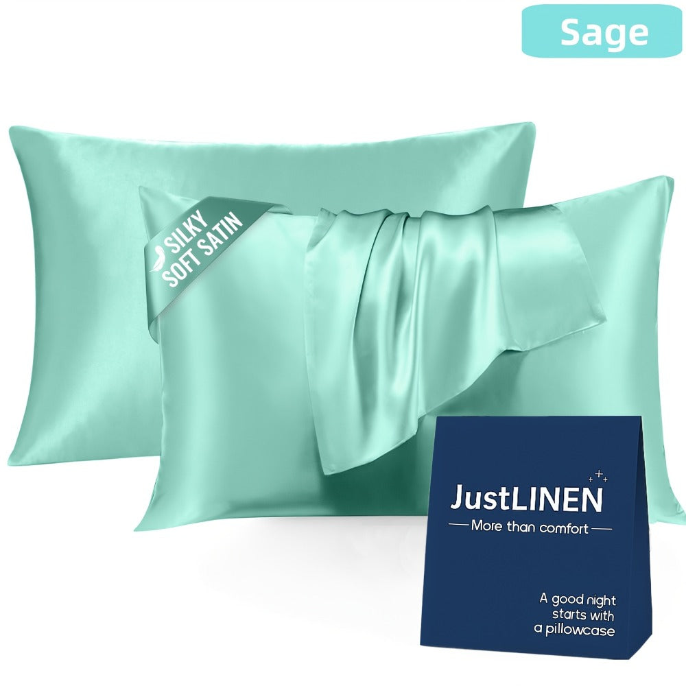 2pcs Satin Pillowcase Set - bedroom and guest-room bedding – additional product view 15