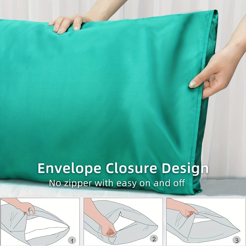 2pcs Satin Pillowcase Set - bedroom and guest-room bedding – additional product view 16