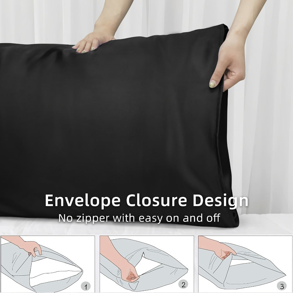 2pcs Satin Pillowcase Set - bedroom and guest-room bedding – additional product view 29