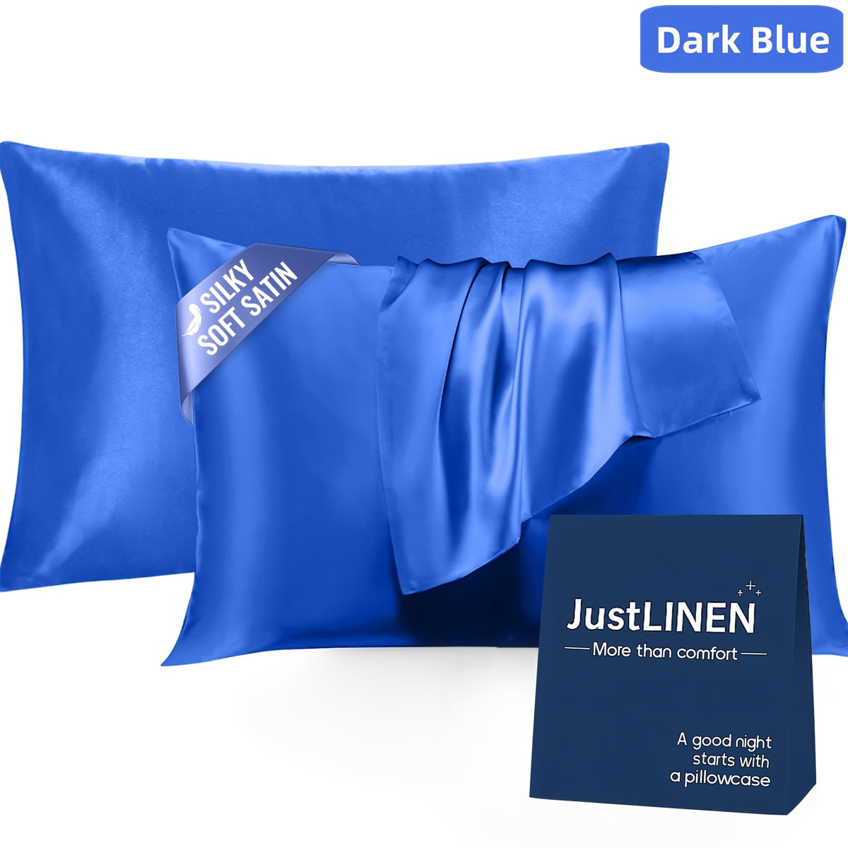 2pcs Satin Pillowcase Set - bedroom and guest-room bedding – additional product view 34