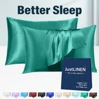 2pcs Satin Pillowcase Set - bedroom and guest-room bedding – feature reference