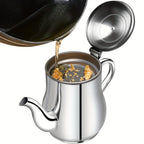 2pcs Stainless Steel Oil Strainer Pot Set - kitchen oil storage and – additional product view 11
