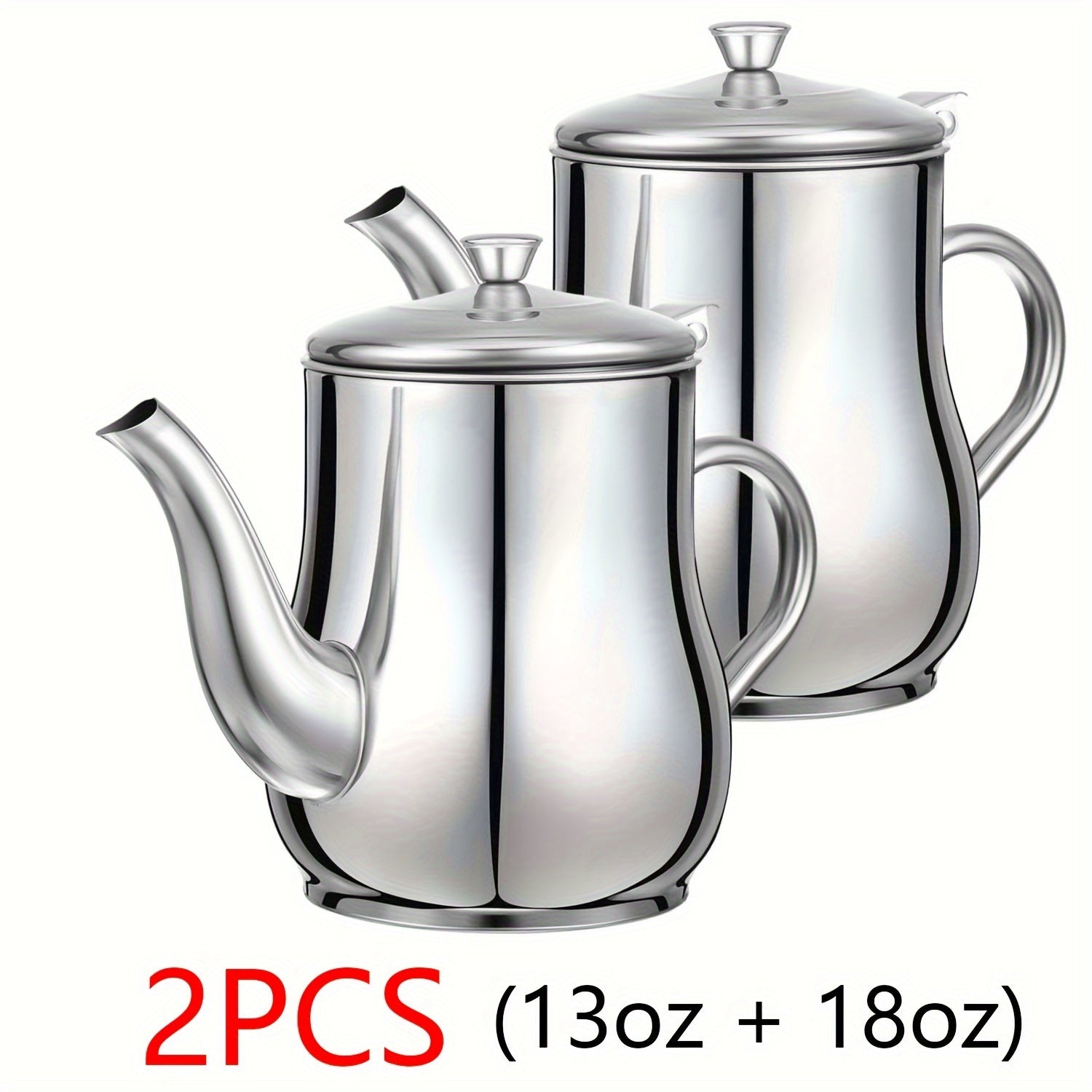 2pcs Stainless Steel Oil Strainer Pot Set - kitchen oil storage and – additional product view 15