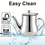 2pcs Stainless Steel Oil Strainer Pot Set - kitchen oil storage and – feature reference