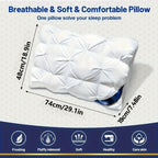 2pcs Washable Luxury Hotel Pillow Set - bedrooms and guest rooms – alternate product view