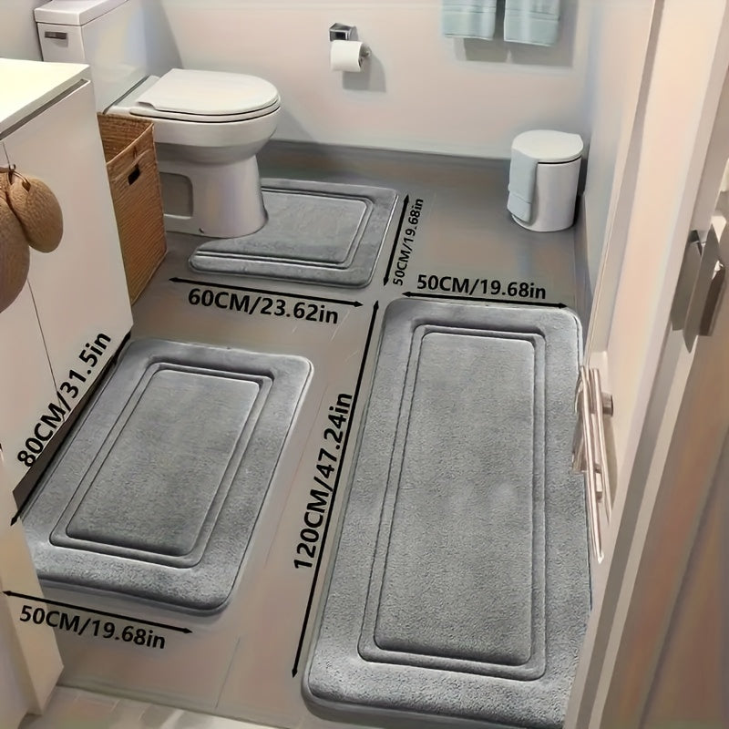3-Piece Non-Slip Bath Mat - 60cm for Bathroom – additional product view 12