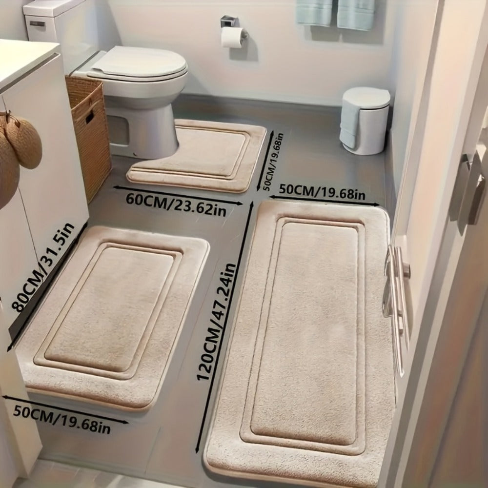 3-Piece Non-Slip Bath Mat for Australian homes