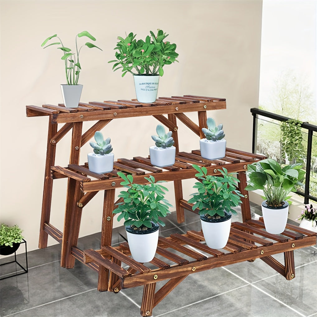 -Piece Wood Plant Stand product detail 2