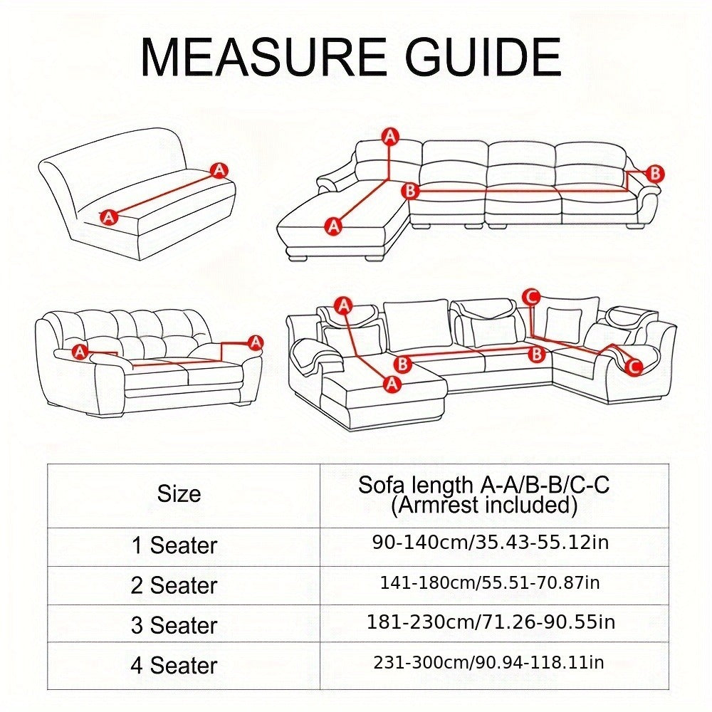 3-Seat Washable Sofa Slipcover product detail 2