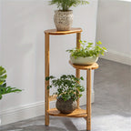 3-Tier Bamboo Corner Plant Stand for organised Australian homes