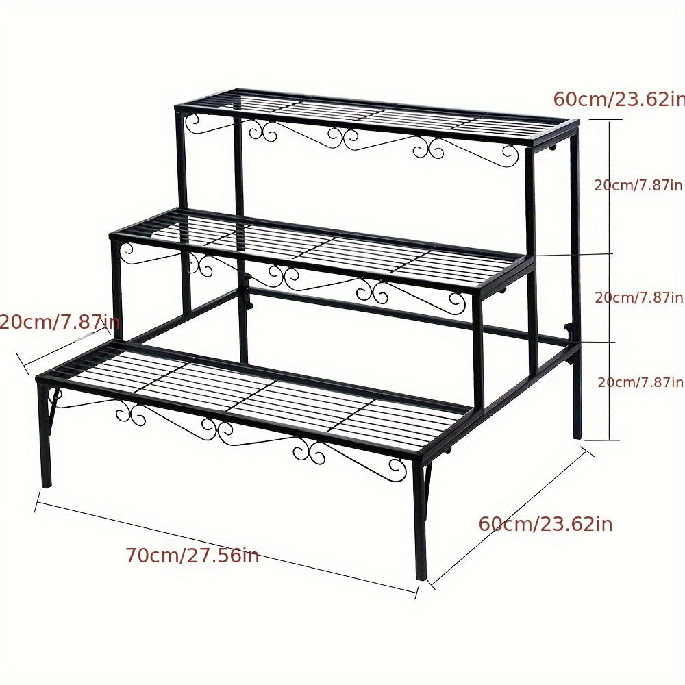 3-Tier Metal Corner Plant Stand product detail 12