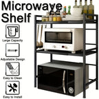 3-Tier Microwave Stand for organised Australian kitchens