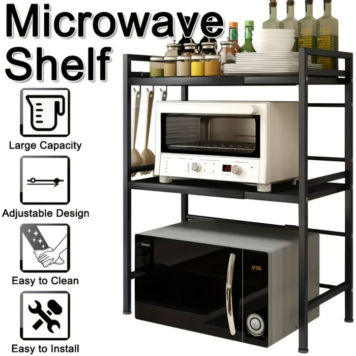 3-Tier Microwave Stand for organised Australian kitchens