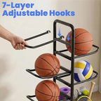 Sports Ball Storage Rack detail view 2 for Australian shoppers