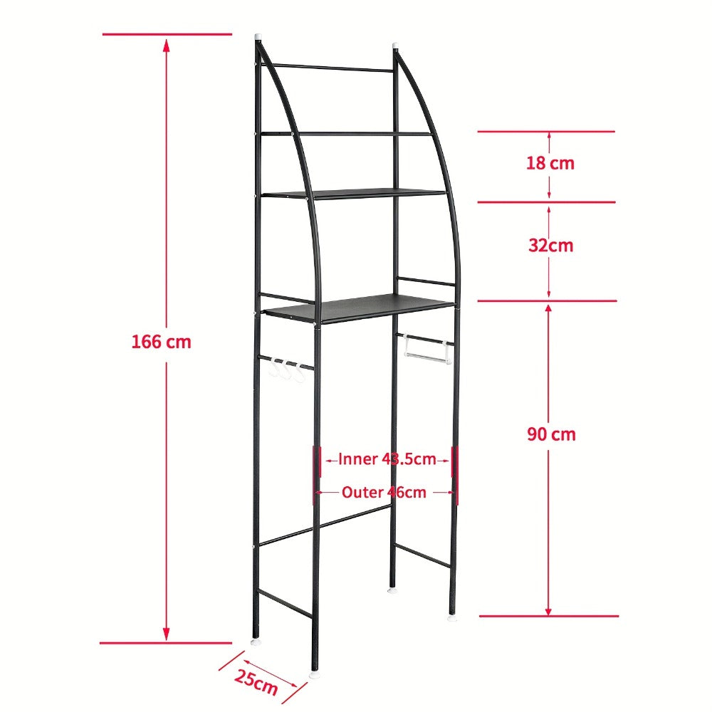 3-Tier White Freestanding Storage Shelving product detail 4