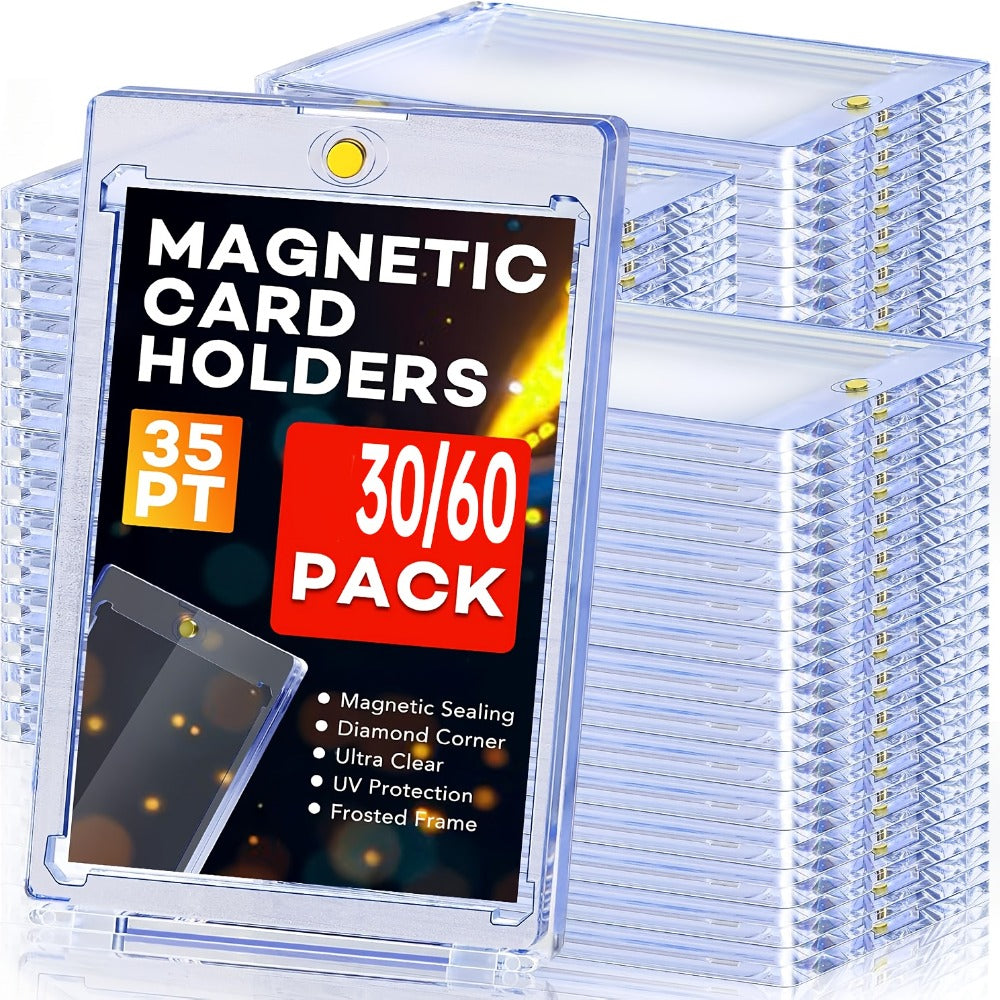30-Pack Magnetic Trading Card Holders for Australian use