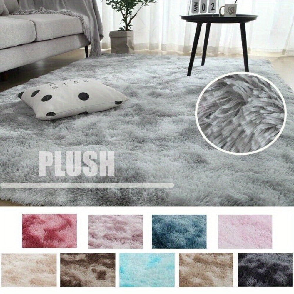 300cm Grey Large Soft Plush Area Rug - bedrooms, playrooms and living – alternate product view