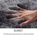 300cm Grey Large Soft Plush Area Rug - bedrooms, playrooms and living – additional product view 10