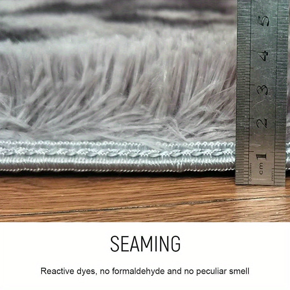 300cm Grey Large Soft Plush Area Rug - bedrooms, playrooms and living – additional product view 13