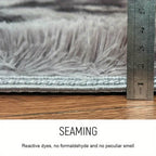 300cm Grey Large Soft Plush Area Rug - bedrooms, playrooms and living – additional product view 13