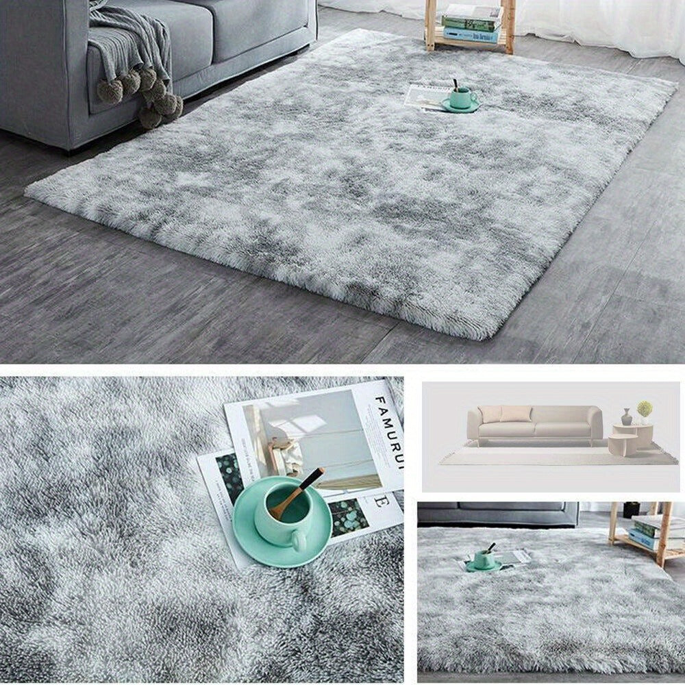 300cm Grey Large Soft Plush Area Rug - bedrooms, playrooms and living – additional product view 15